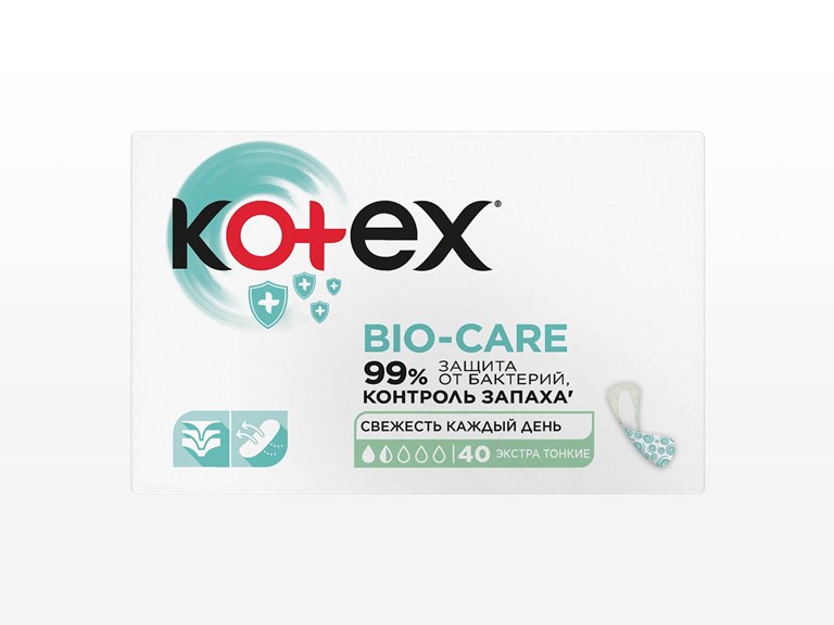 Kotex BioCare liners 40